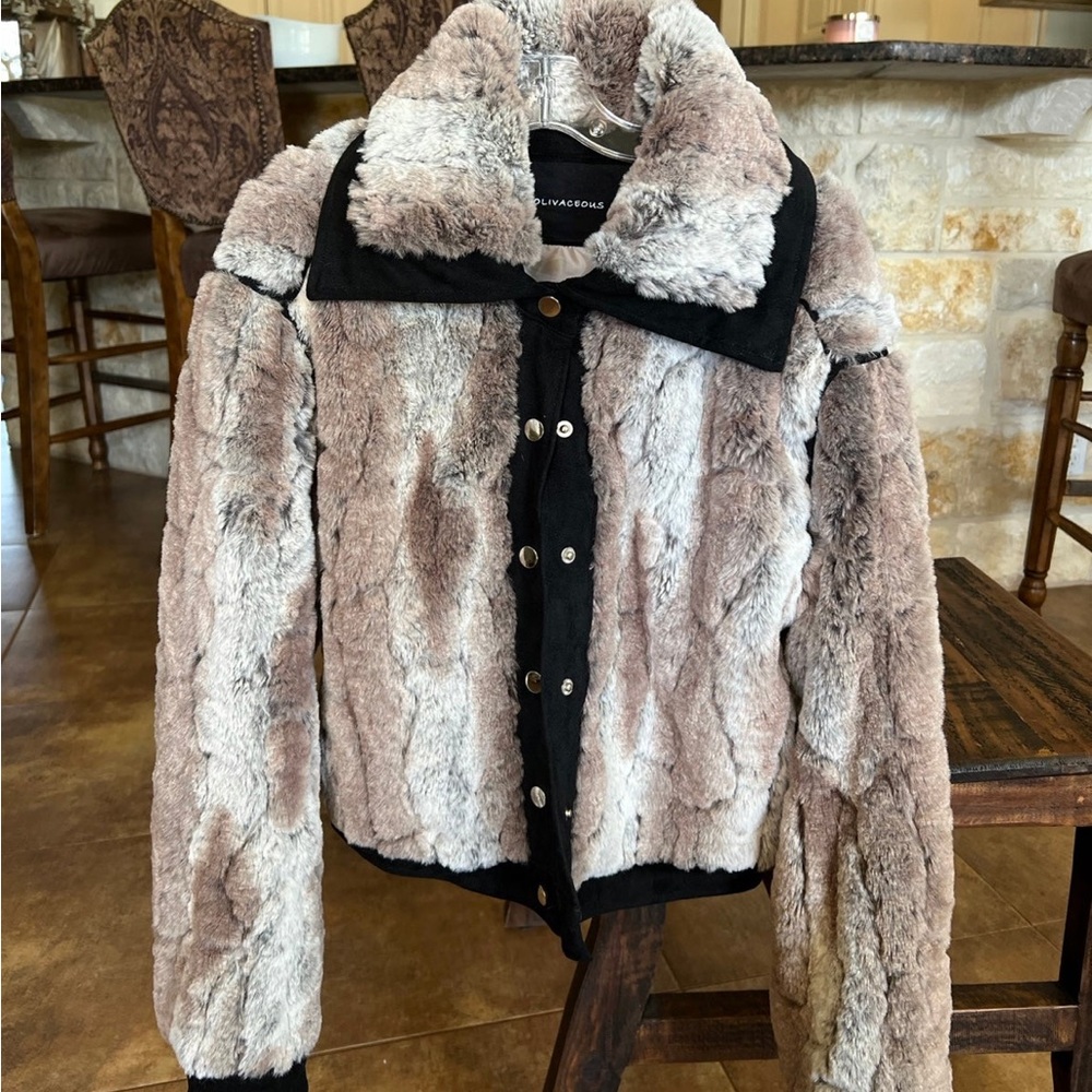 Olivaceous Fur Jacket